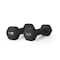 Wecare Fitness Neoprene Coated 5 Lbs Dumbbells for Non-Slip Grip, Set of Two, Black, 2PK WC-2P-5LB-BK - alternate 5